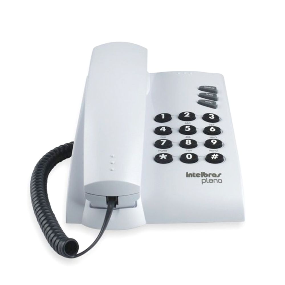 Telefone intelbras pleno 4080055 cinza artico todimo