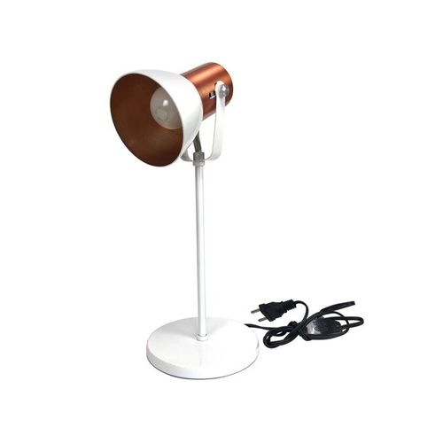 Luminaria-de-Mesa-Kin-Light-1xE27-Branco-LM110-BC-CO Luminaria-de-Mesa-Kin-Light-1xE27-Branco-LM110-BC-CO