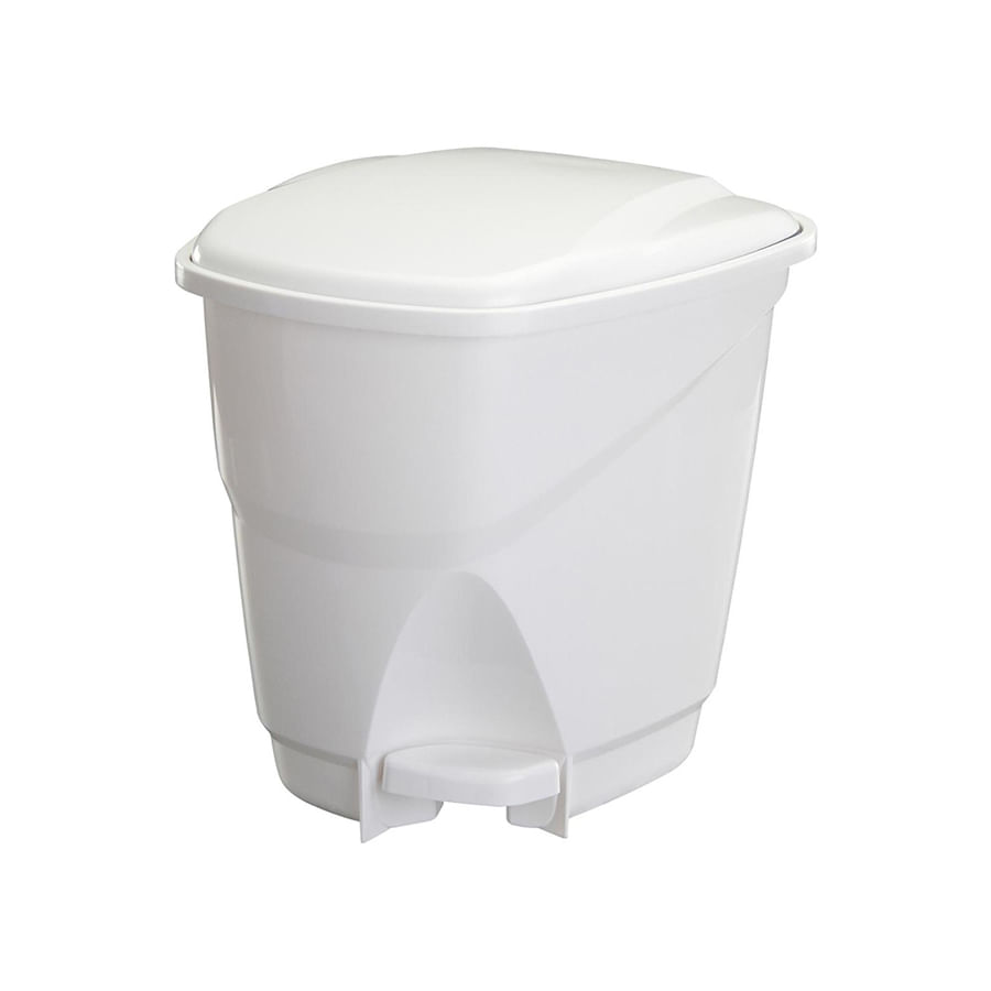 Lixeira de Pedal 16 litros LP1 Branca - Astra.