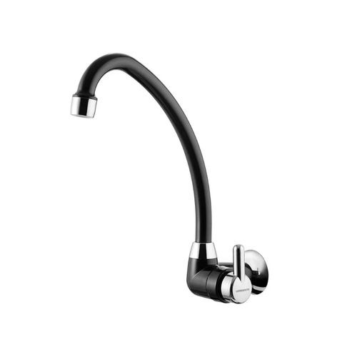 Torneira Fortti Cozinha 1168 Bric F31 Parede Bica Alta Preto/Cromado 7111063 Torneira Fortti Cozinha 1168 Bric F31 Parede Bica Alta Preto/Cromado 7111063