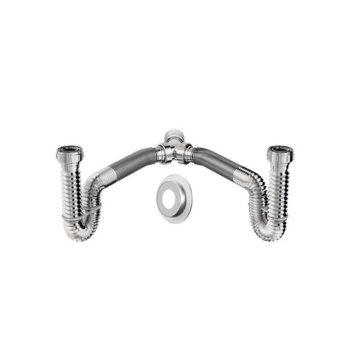 Sifao Censi Tubo Extensivel 0,68M Duplo Cromado com Suporte 7159 Sifao Censi Tubo Extensivel 0,68M Duplo Cromado com Suporte 7159