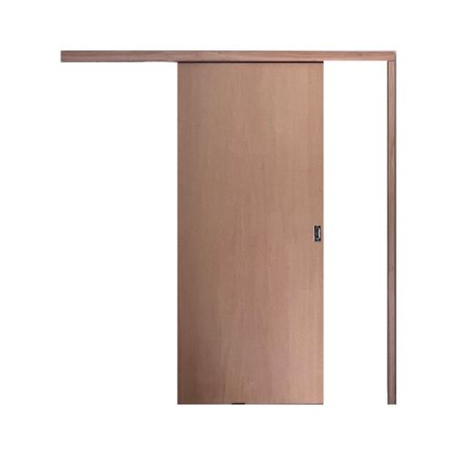 Kit Porta de Correr Randa 90x210 Lisa Curupixa Regulador de 12-14E Situação A - Madeira Kit Porta de Correr Randa 90x210 Lisa Curupixa Regulador de 12-14E Situação A - Madeira