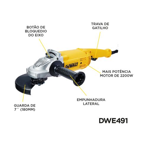 esmerilhadeira-dewalt-7-180mm-2-200w-200v-dwe491b2-120542-120542