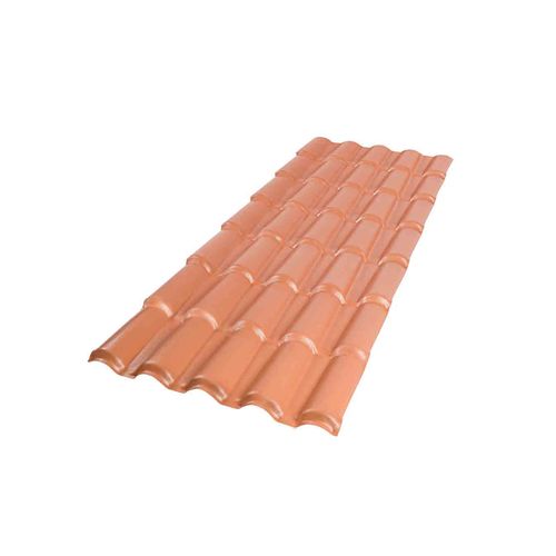 Telha PVC Afort Colonial 3,28X0,86 5 Ondas Terracota P3010003 Telha PVC Afort Colonial 3,28X0,86 5 Ondas Terracota P3010003